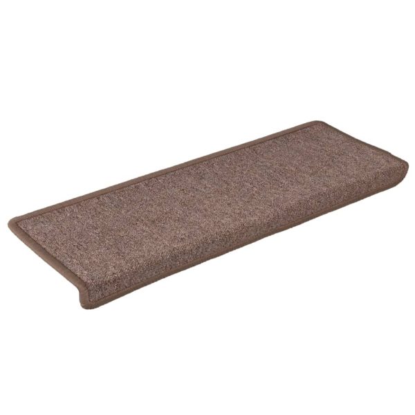 Tappetini Per Scale 15 Pz 65x21x4 Cm Marroni - Image 3