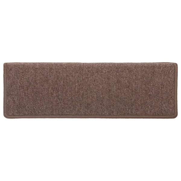 Tappetini Per Scale 15 Pz 65x21x4 Cm Marroni - Image 6