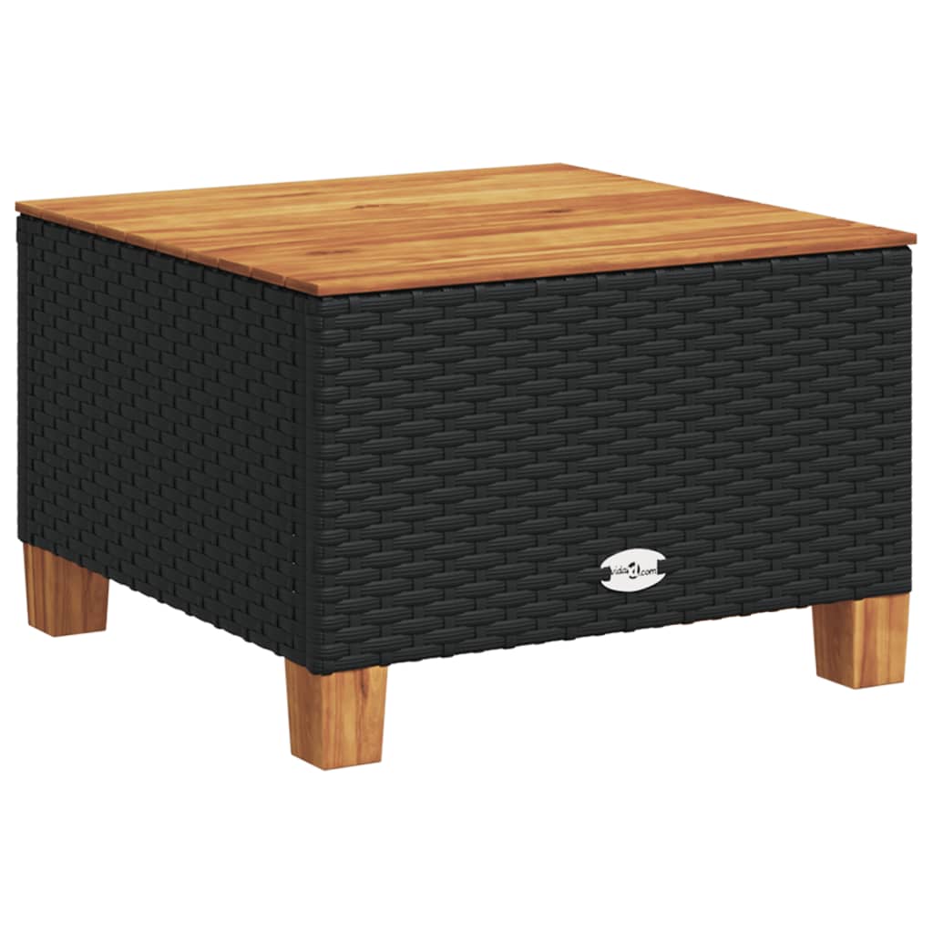 Set Divani Da Giardino 10pz Con Cuscini In Polyrattan Nero - Image 3