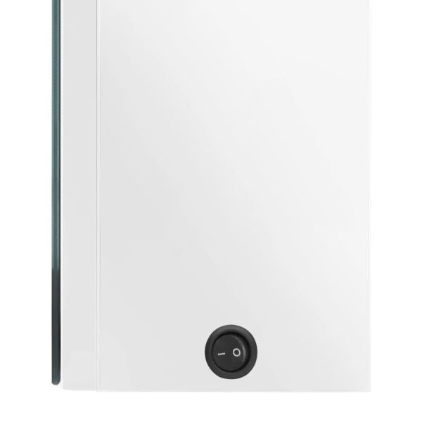 Armadietto Bagno Con Specchio E Led Bianco Lucido 50x13x70 cm - Image 6