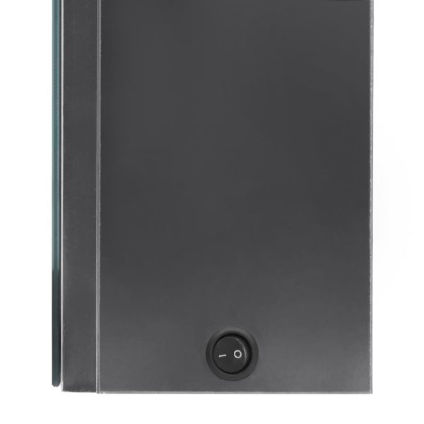 Armadietto Bagno Con Specchio E Led Grigio Lucido 80x12x68 cm - Image 6