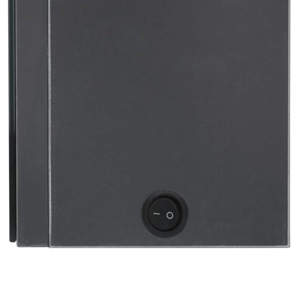 Armadietto Bagno Con Specchio E Led Grigio 62x14x60 cm - Image 6