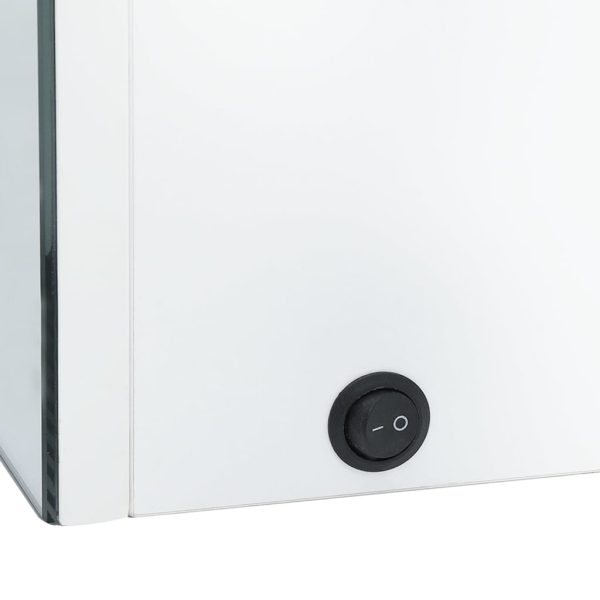 Armadietto Bagno Con Specchio E Led Bianco Lucido 62x14x60 cm - Image 6