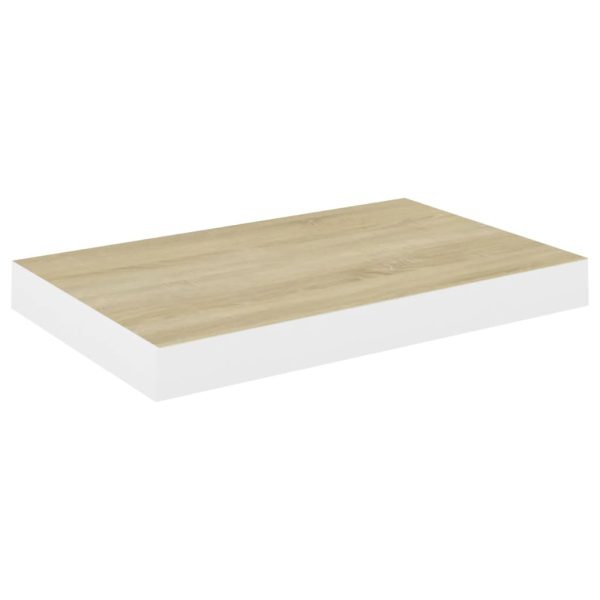 Scaffale A Parete Rovere E Bianco 40x23x3,8 Cm In Mdf - Image 4