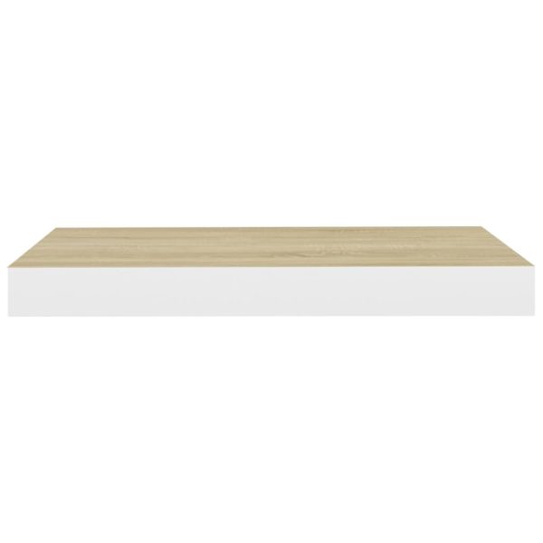 Scaffale A Parete Rovere E Bianco 40x23x3,8 Cm In Mdf - Image 5