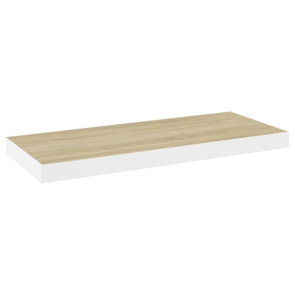Scaffali A Parete 4 Pz Rovere E Bianco 60x23,5x3,8 Cm In Mdf - Image 4