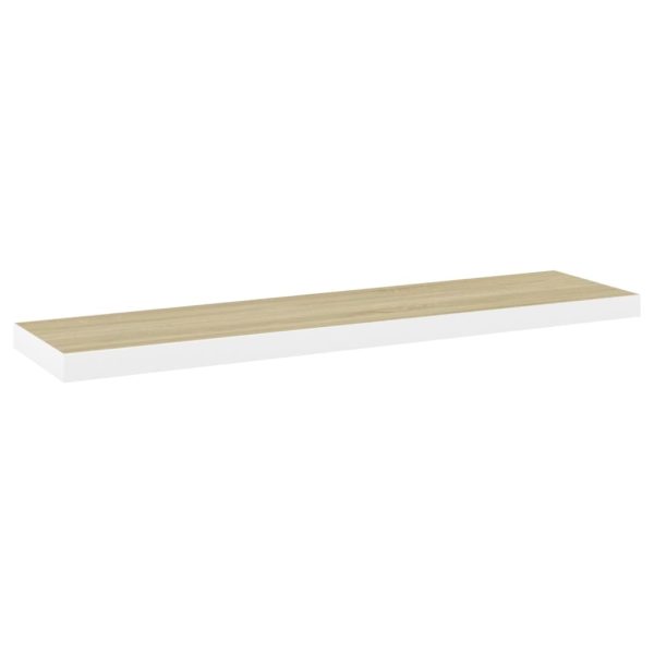 Scaffali A Parete 4 Pz Rovere E Bianco 90x23,5x3,8 Cm In Mdf - Image 4