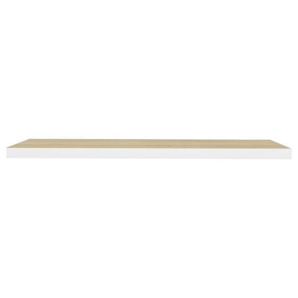 Scaffali A Parete 4 Pz Rovere E Bianco 90x23,5x3,8 Cm In Mdf - Image 5