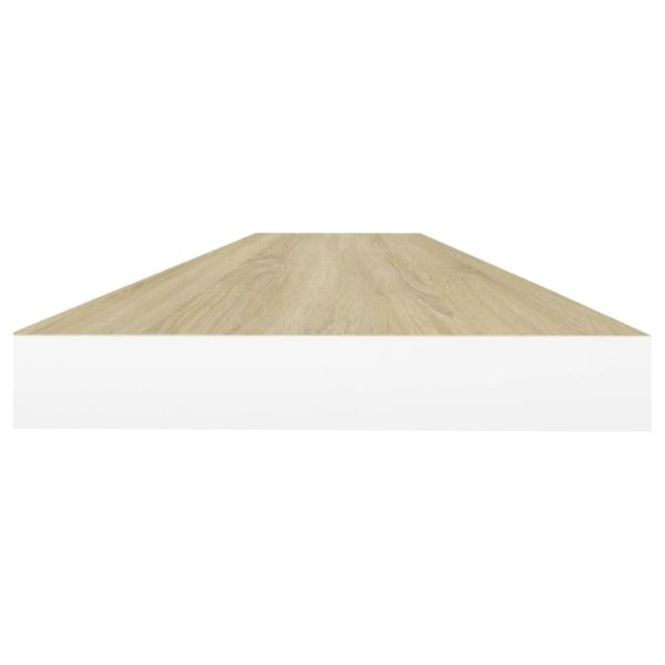 Scaffali A Parete 4 Pz Rovere E Bianco 90x23,5x3,8 Cm In Mdf - Image 6