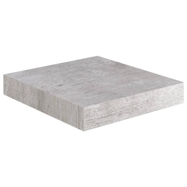 Scaffali A Parete 4 Pz Grigio Cemento 23x23,5x3,8 Cm In Mdf - Image 4