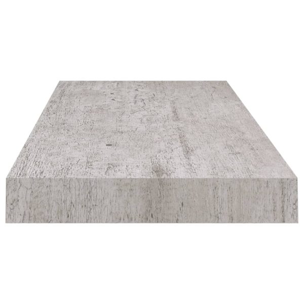 Scaffali A Parete 4 Pz Grigio Cemento 60x23,5x3,8 Cm In Mdf - Image 6