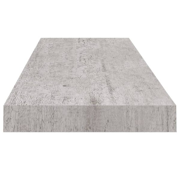 Scaffali A Parete 4 Pz Grigio Cemento 80x23,5x3,8 Cm In Mdf - Image 6