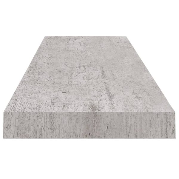 Scaffali A Parete 4 Pz Grigio Cemento 90x23,5x3,8 Cm In Mdf - Image 6