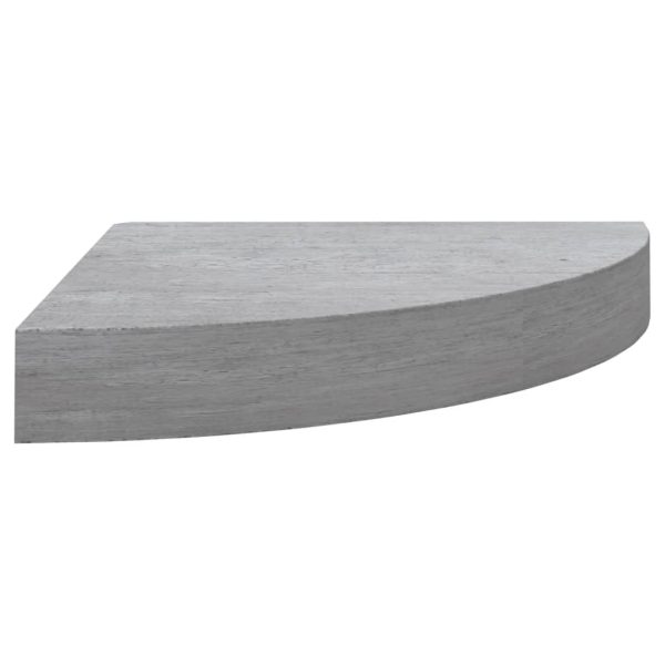 Mensole Angolari 2pz Grigio Cemento 25x25x3,8 Cm In Mdf - Image 4