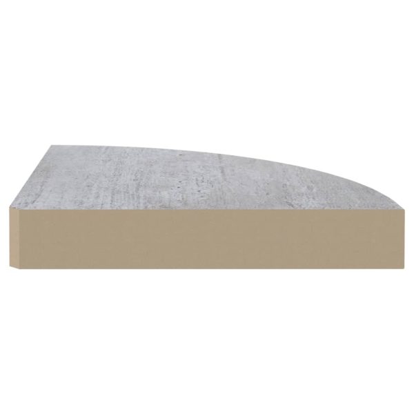 Mensole Angolari 2pz Grigio Cemento 25x25x3,8 Cm In Mdf - Image 6