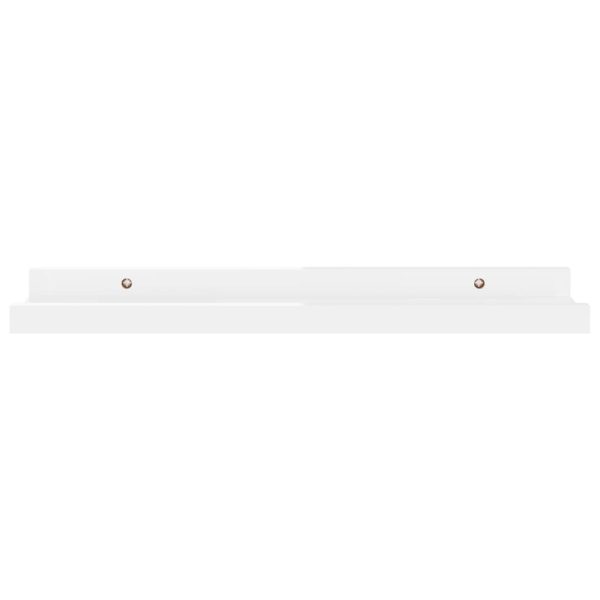 Mensole Da Parete 2 Pz Bianco Lucido 40x9x3 cm - Image 4