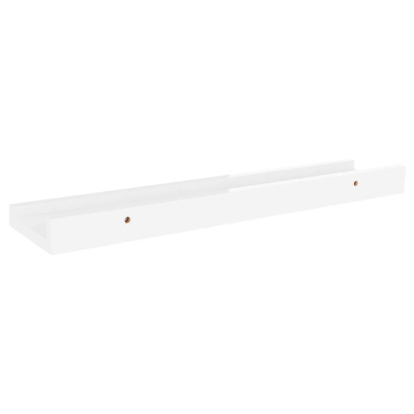 Mensole Da Parete 2 Pz Bianco Lucido 40x9x3 cm - Image 6