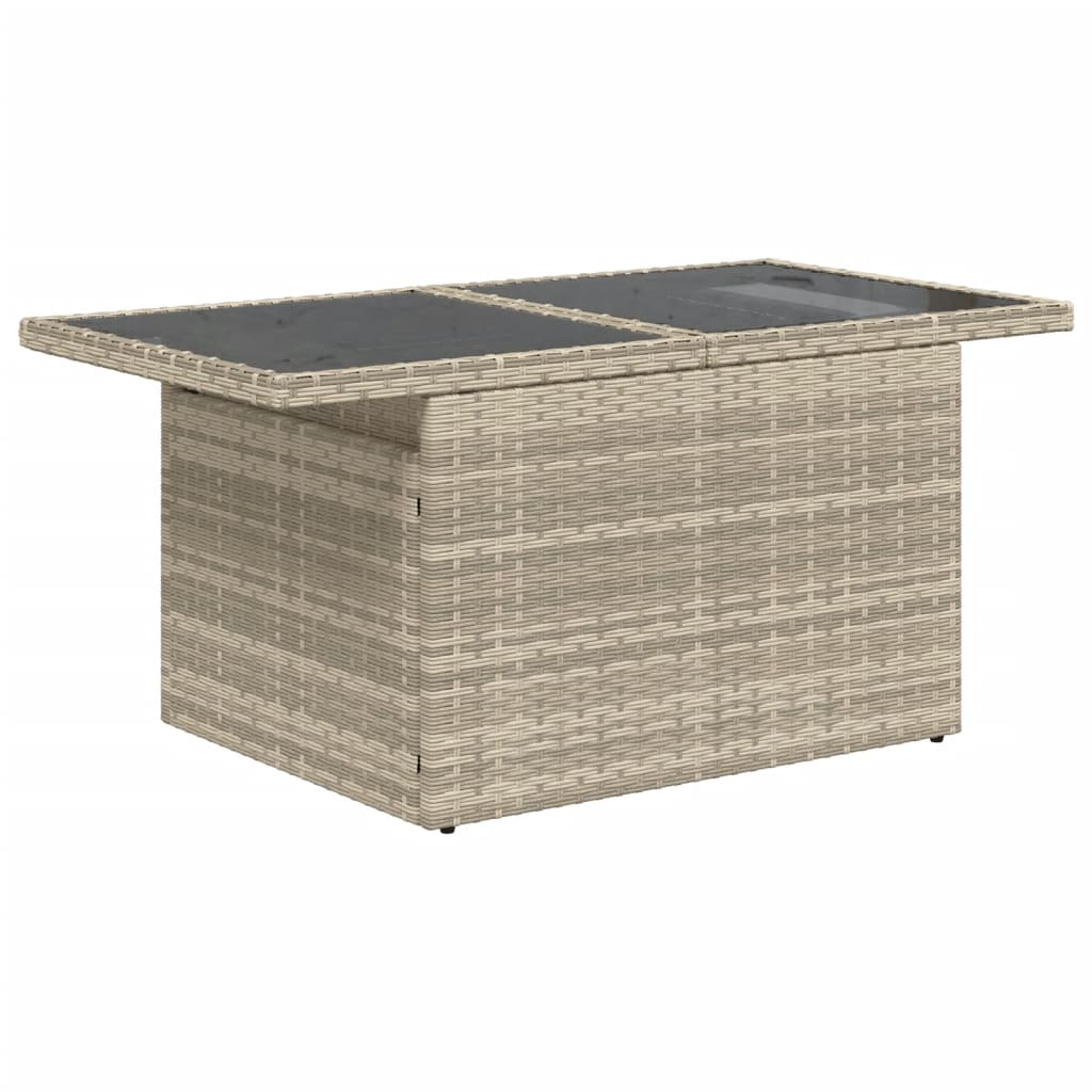 Set Divano Da Giardino 6pz Con Cuscini Grigio Chiaro Polyrattan - Image 3