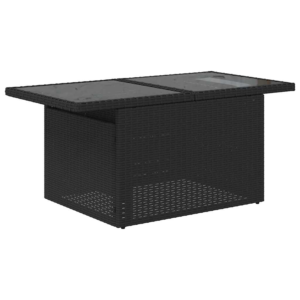 Set Divani Da Giardino Con Cuscini 8 Pz Nero In Polyrattan - Image 6