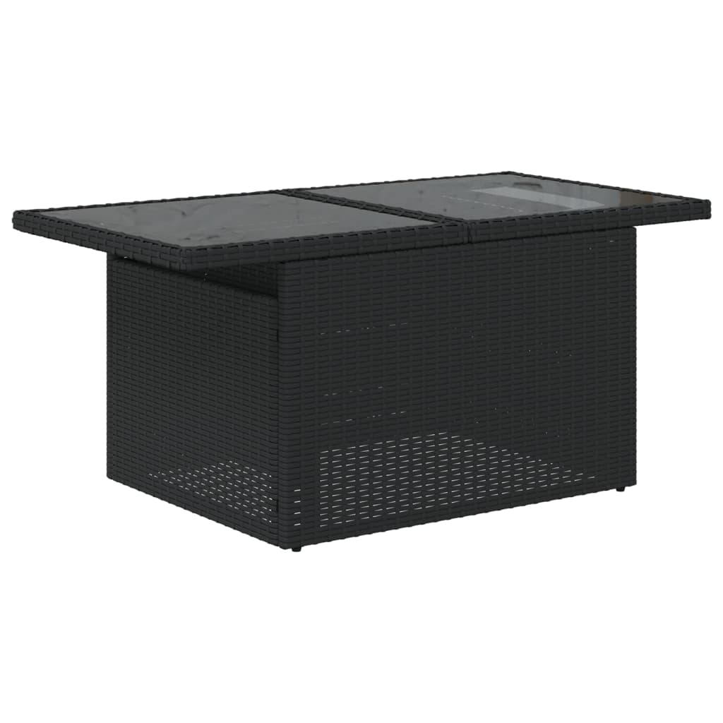 Set Divani Da Giardino Con Cuscini 8 Pz Nero In Polyrattan - Image 5
