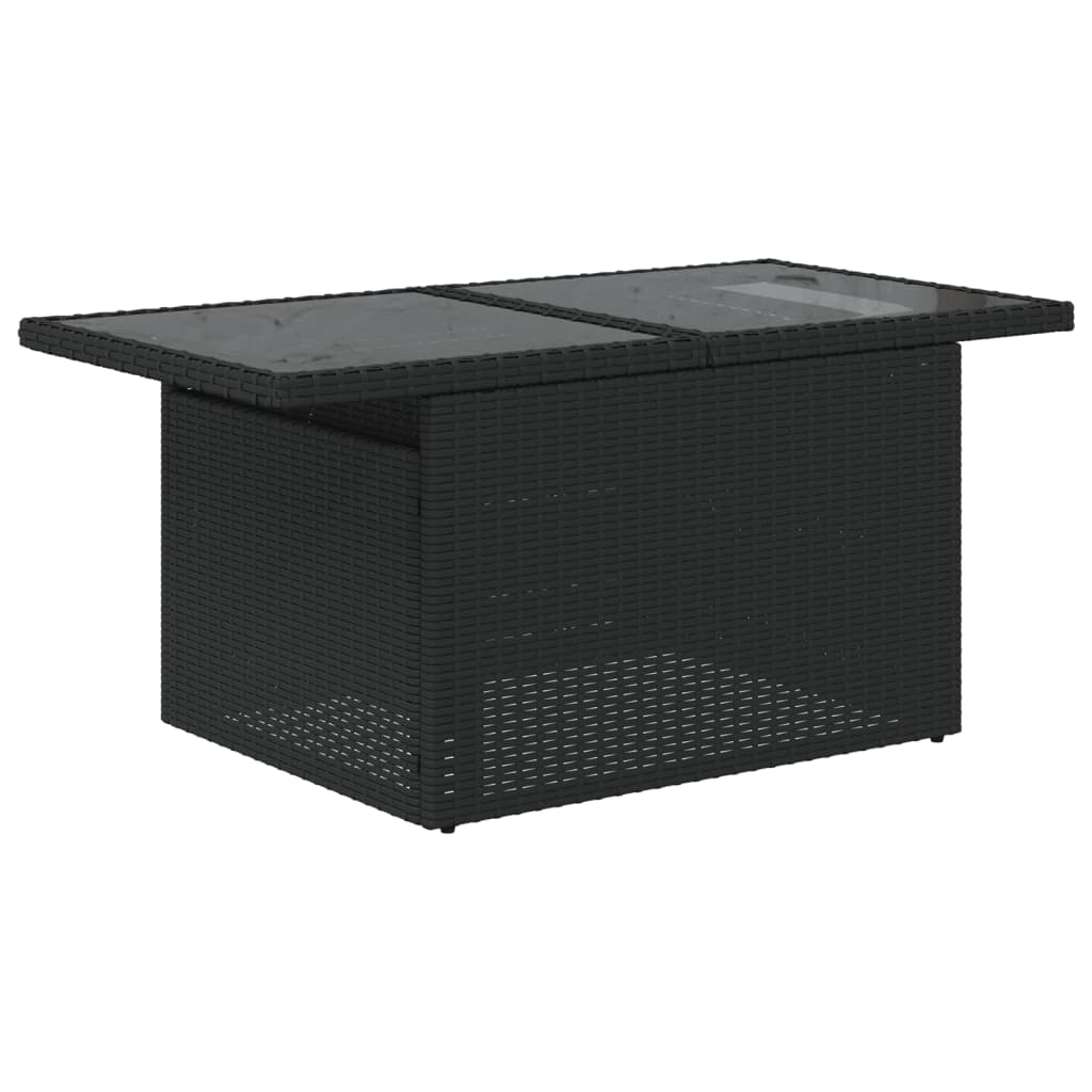 Set Divano Da Giardino 6 Pz Con Cuscini Nero In Polyrattan - Image 6