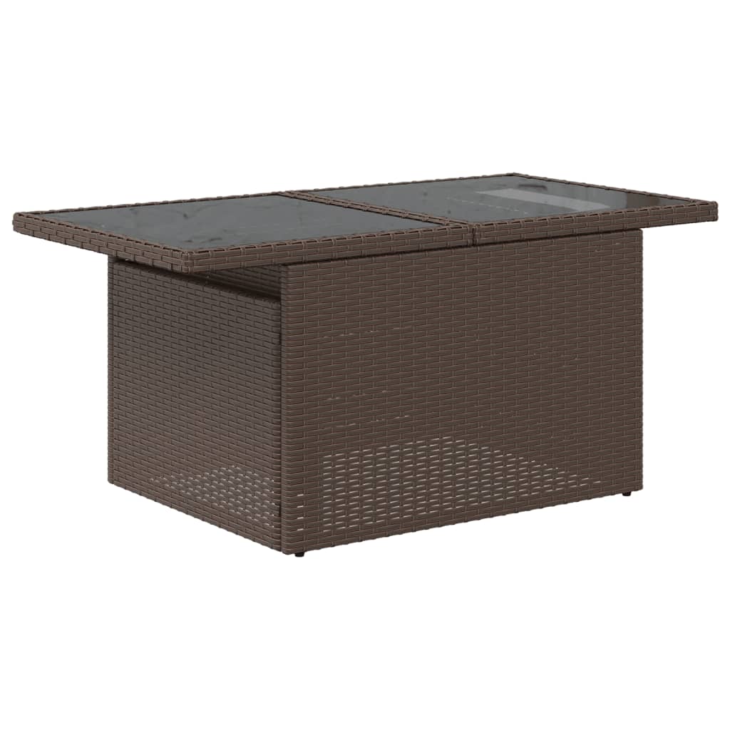 Set Divani Da Giardino 8 Pz Con Cuscini Marrone In Polyrattan - Image 3