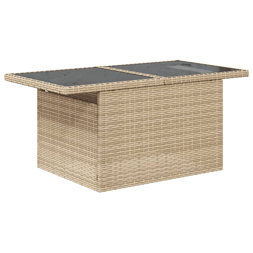 Set Divani Da Giardino 7 Pz Con Cuscini Beige In Polyrattan - Image 5
