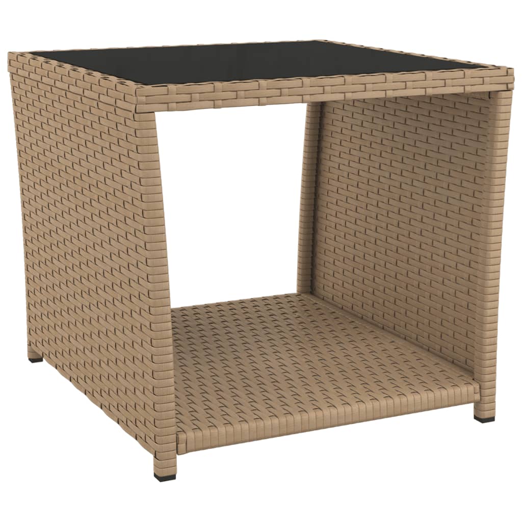 Set Da Pranzo Da Giardino 3 Pz Con Cuscini Beige In Polyrattan - Image 3
