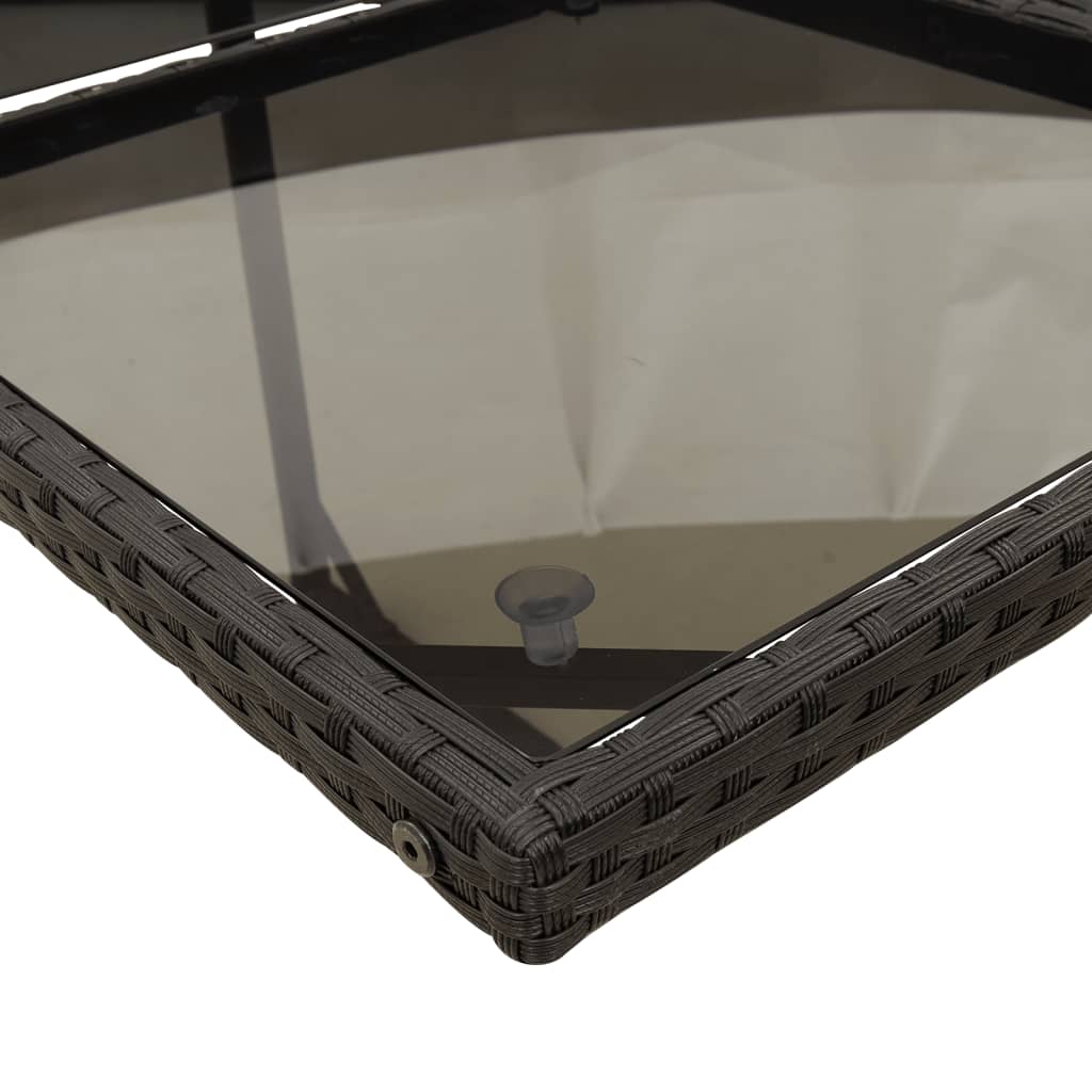 Set Da Pranzo Da Giardino 13pz Con Cuscini Nero In Polyrattan - Image 6