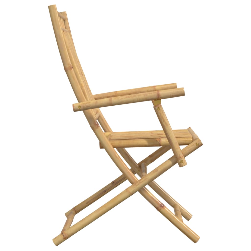 Sedie Da Giardino Pieghevoli 4 Pz 53x66x99 Cm In Bambù - Image 6