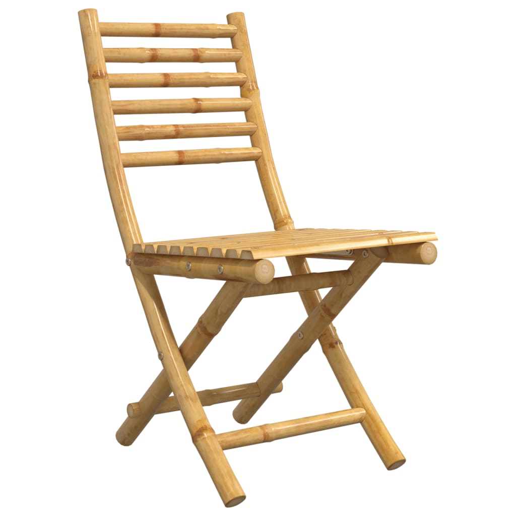 Sedie Da Giardino Pieghevoli 4 Pz 43x54x88 Cm In Bambù - Image 3