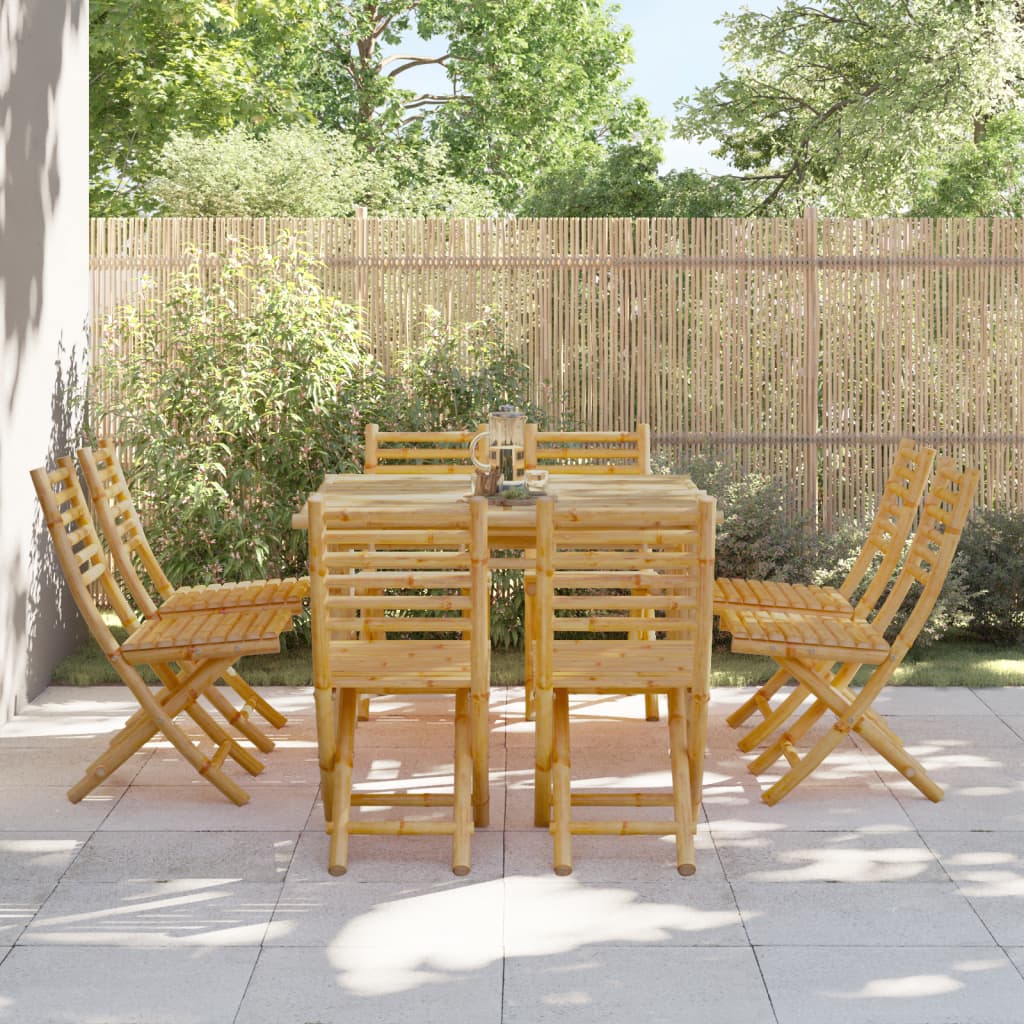 Sedie Da Giardino Pieghevoli 4 Pz 43x54x88 Cm In Bambù