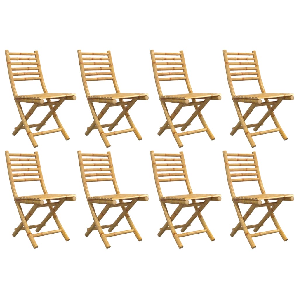 Sedie Da Giardino Pieghevoli 4 Pz 43x54x88 Cm In Bambù - Image 4