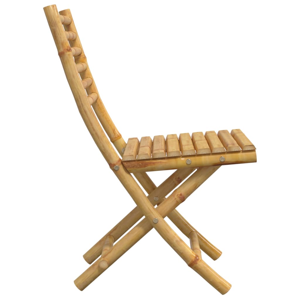 Sedie Da Giardino Pieghevoli 4 Pz 43x54x88 Cm In Bambù - Image 6