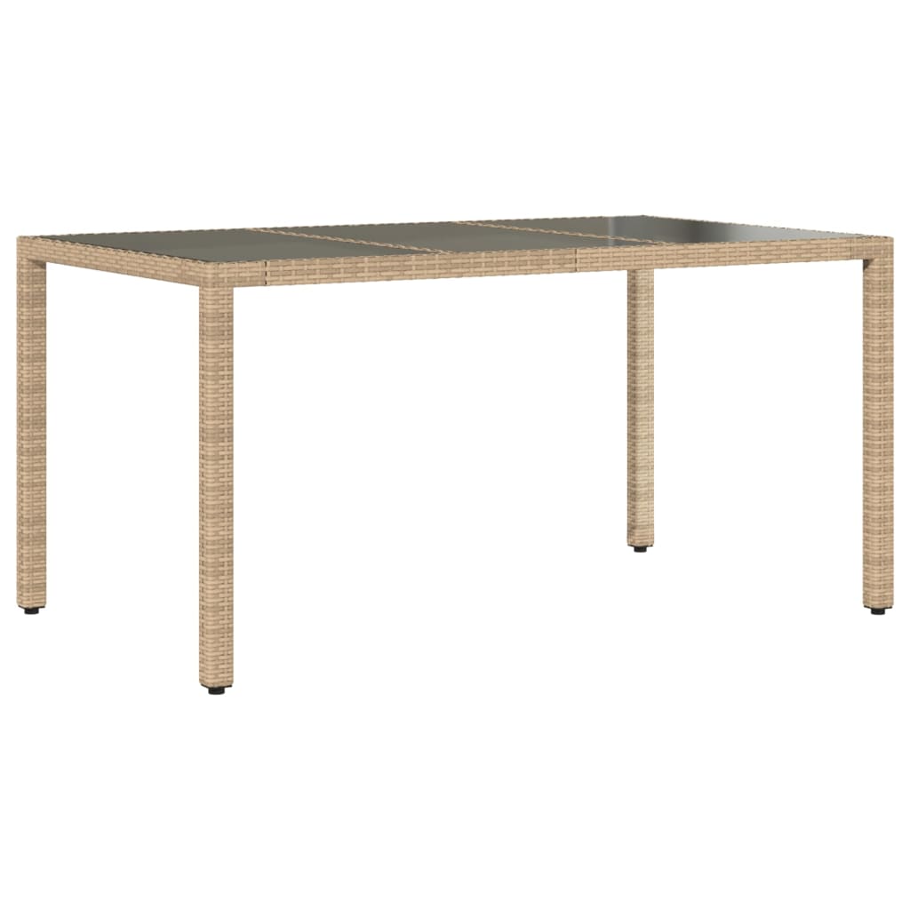 Set Da Pranzo Da Giardino 7 Pz Con Cuscini Polyrattan E Vetro - Image 4