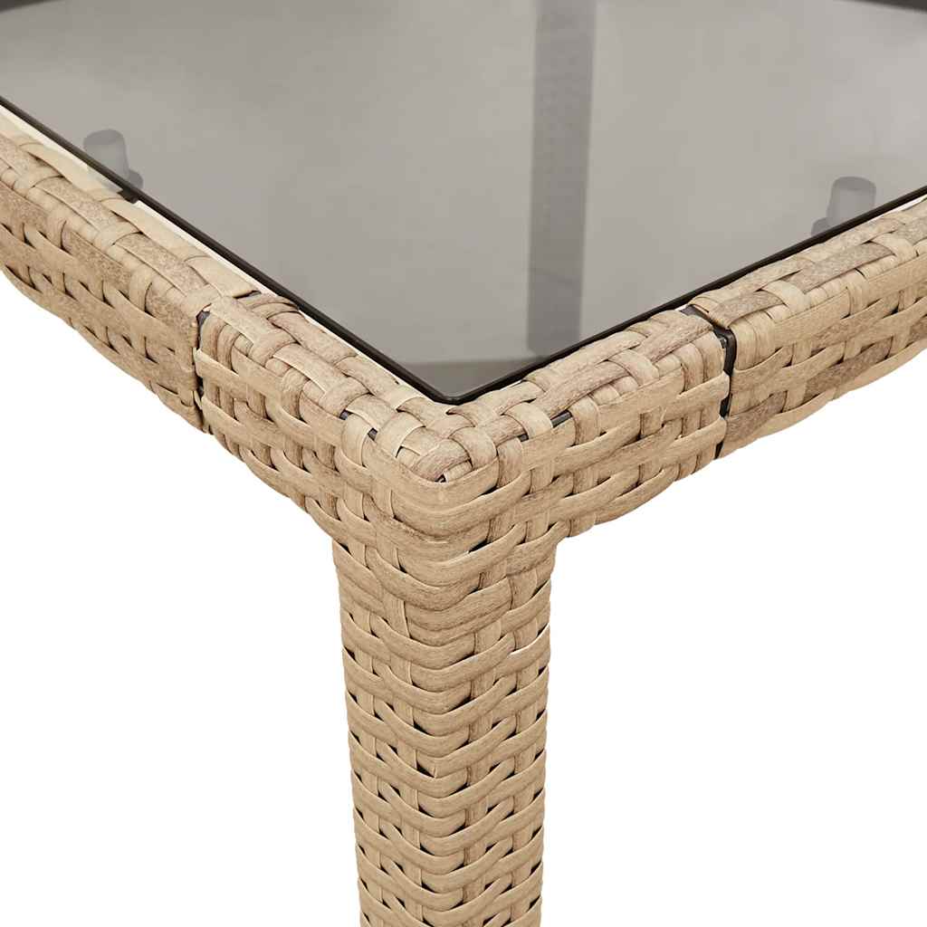 Set Da Pranzo Da Giardino 9 Pz Con Cuscini Polyrattan E Vetro - Image 6