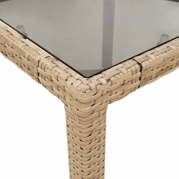 Set Da Pranzo Da Giardino 9 Pz Con Cuscini Polyrattan E Vetro - Image 6