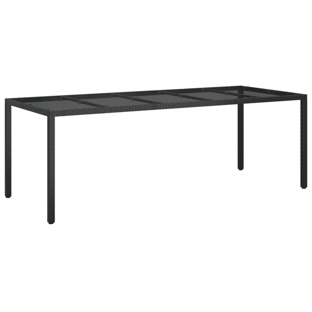 Set Da Pranzo Da Giardino 9 Pz Con Cuscini Polyrattan E Vetro - Image 4