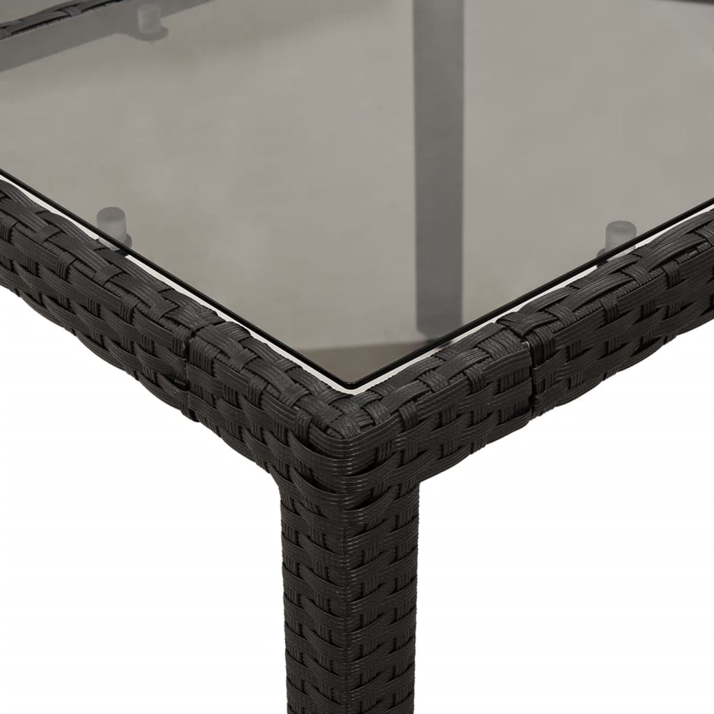 Set Da Pranzo Da Giardino 9 Pz Con Cuscini Polyrattan E Vetro - Image 6