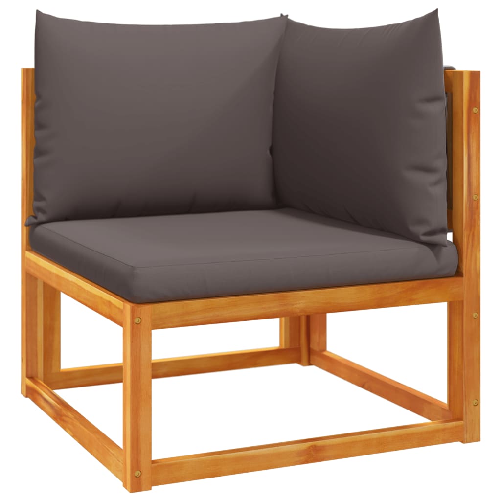 Set Divano Da Giardino 7 Pz Con Cuscini Legno Massello Acacia - Image 4