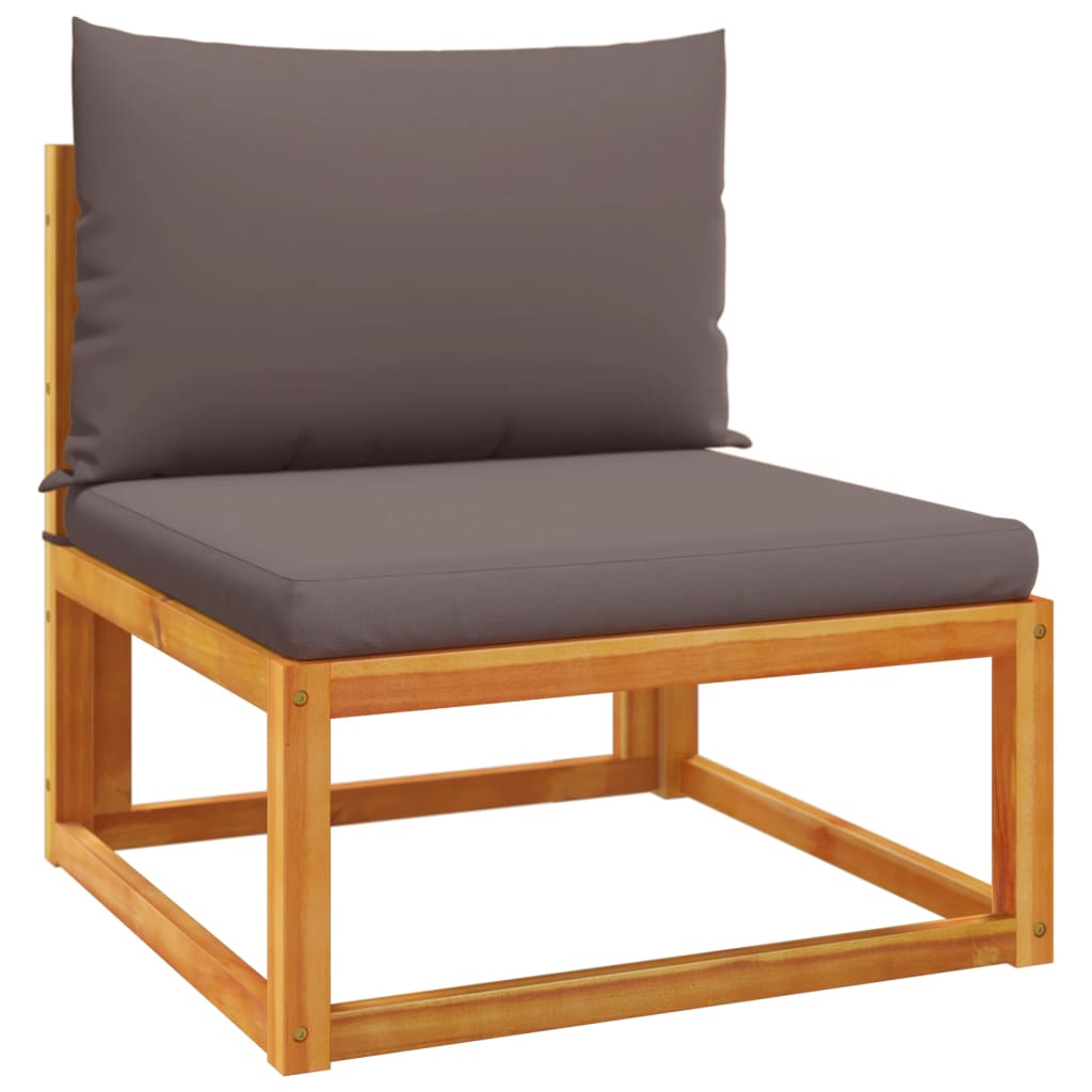 Set Divano Da Giardino 7 Pz Con Cuscini Legno Massello Acacia - Image 5