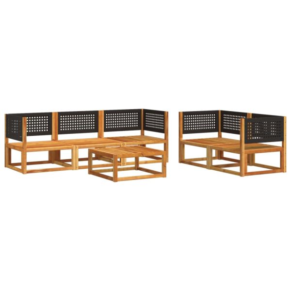 Set Divano Da Giardino 6 Pz Con Cuscini In Massello Di Acacia - Image 3