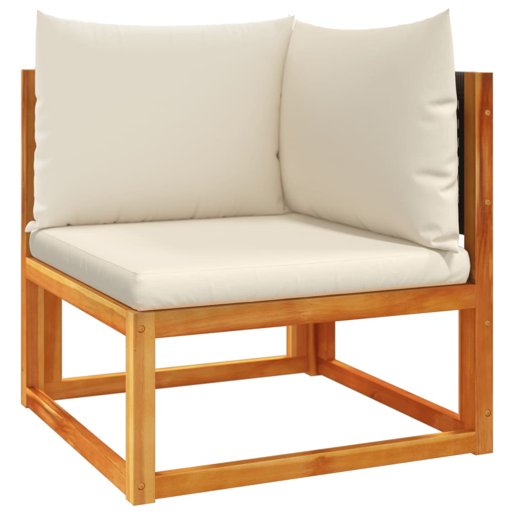 Set Divano Da Giardino 7 Pz Con Cuscini Legno Massello Acacia - Image 4