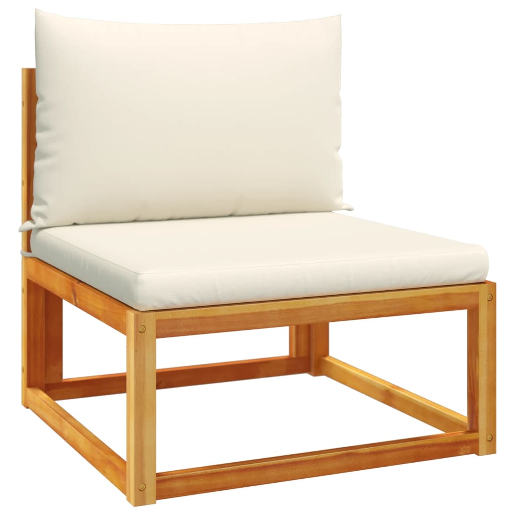 Set Divano Da Giardino 7 Pz Con Cuscini Legno Massello Acacia - Image 5
