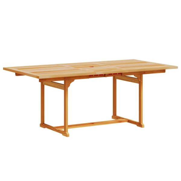 Set Pranzo Da Giardino 7pz Legno Massello Di Acacia E Textilene - Image 3