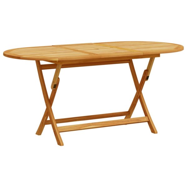 Set Pranzo Da Giardino 9pz Legno Massello Di Acacia E Textilene - Image 3