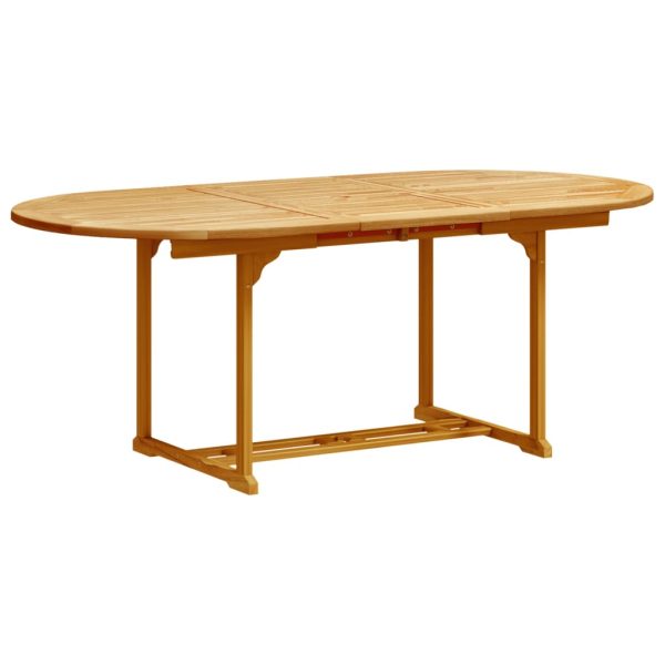 Set Pranzo Da Giardino 7pz Legno Massello Di Acacia E Textilene - Image 3