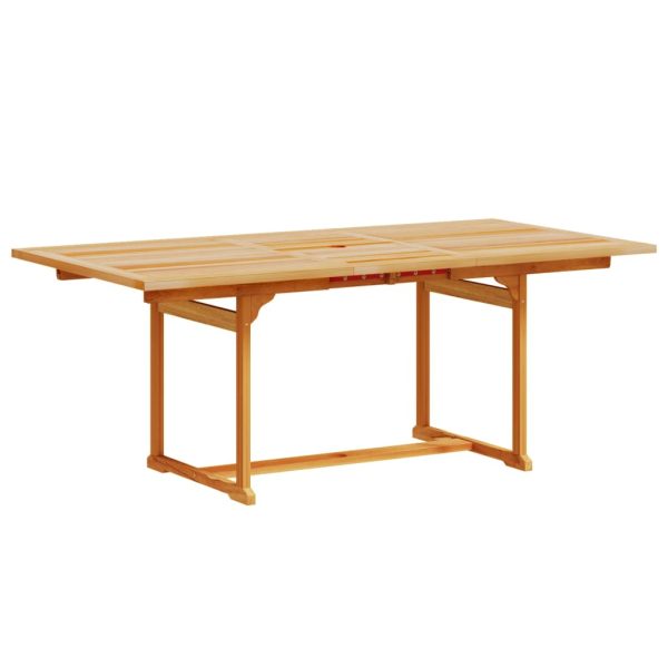 Set Pranzo Da Giardino 7pz Legno Massello Di Acacia E Textilene - Image 3