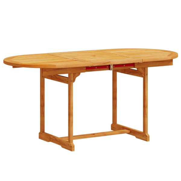Set Pranzo Da Giardino 7pz Legno Massello Di Acacia E Textilene - Image 3