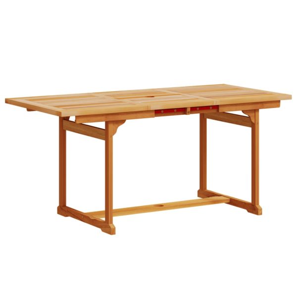 Set Pranzo Da Giardino 7pz Legno Massello Di Acacia E Textilene - Image 3